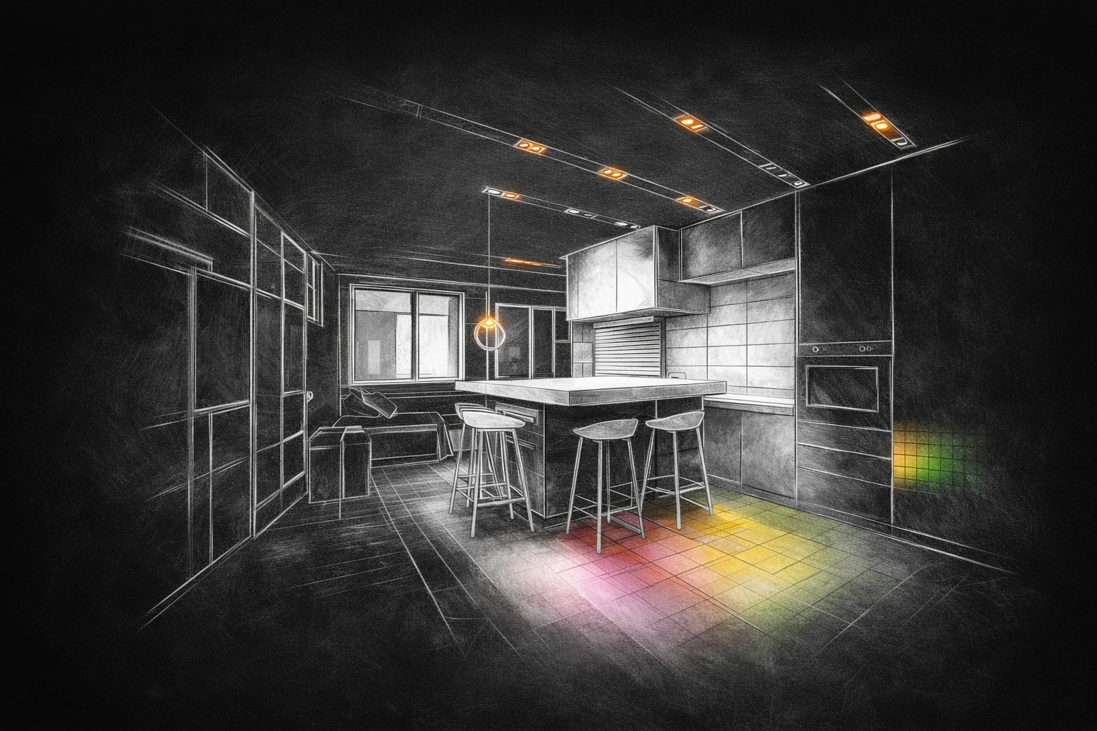 Interior areas illustration